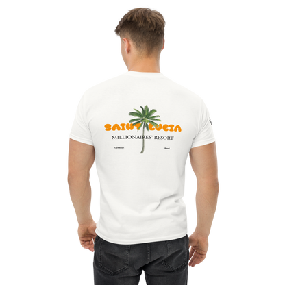 Camiseta "Saint Lucia, MILLIONAIRE’S RESORT"